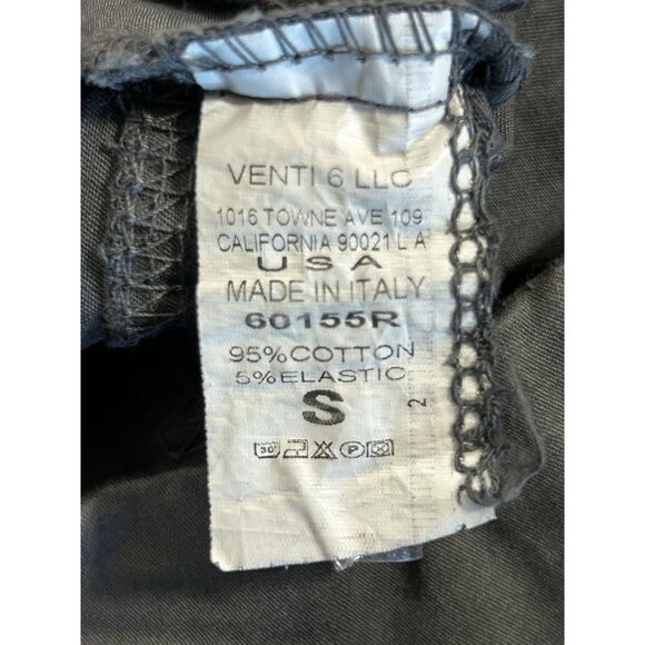 Venti6 Women's Solid Crinkled Jogger in Charcoal Gray - Sz S - NWT - Picture 4 of 5
